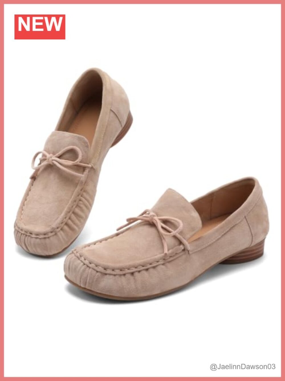 Women's Genuine Leather Loafers Slip-Ons Dress Shoes Comfortable Walking Flats